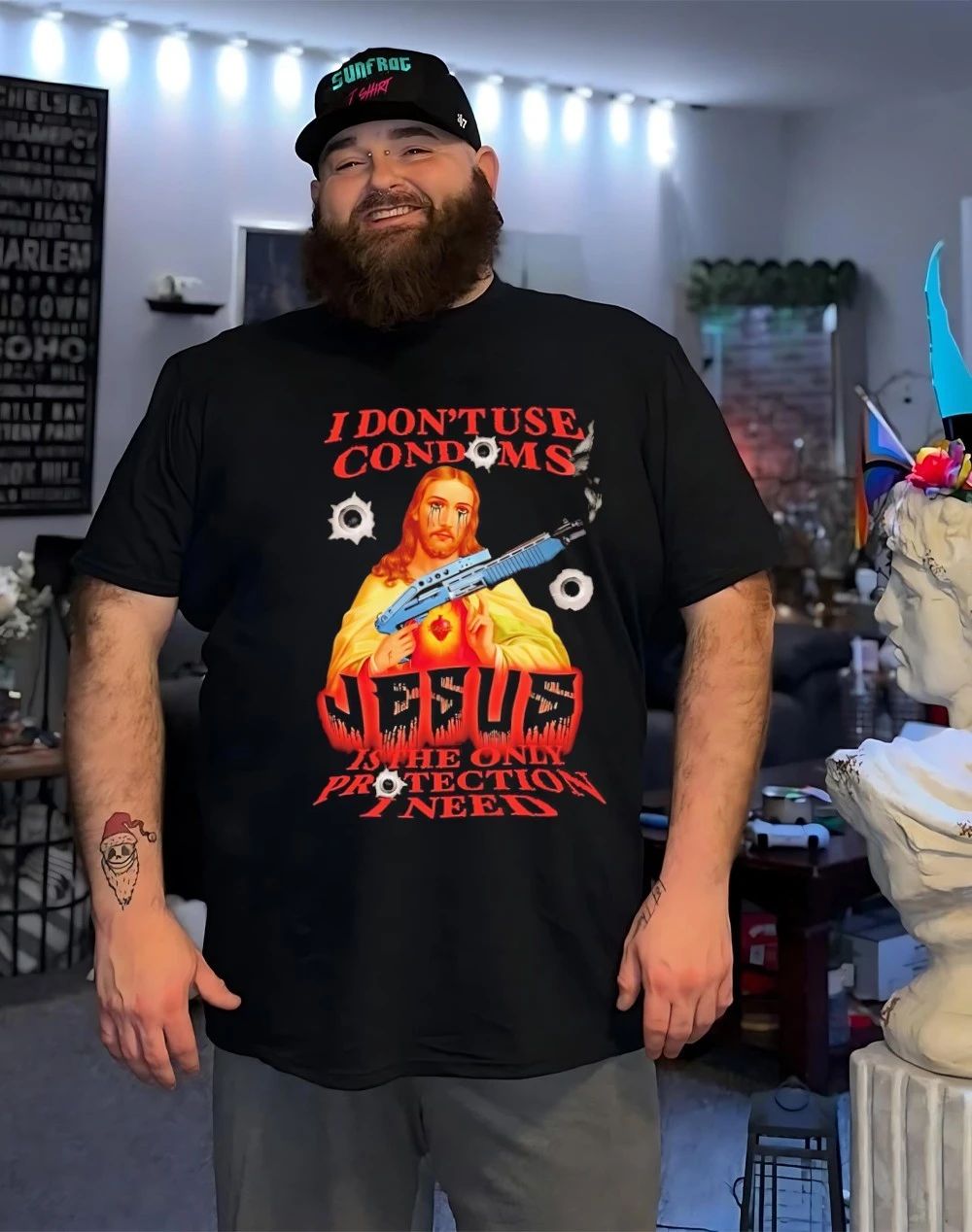 I don’t use condoms Jesus is the only protection I need shirt