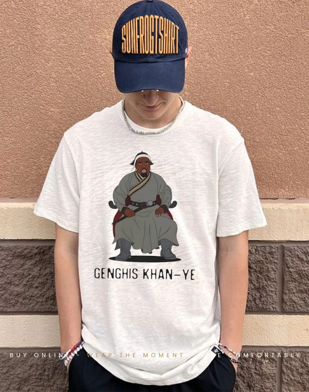 Genghis Khan Ye Kanye West meme shirt