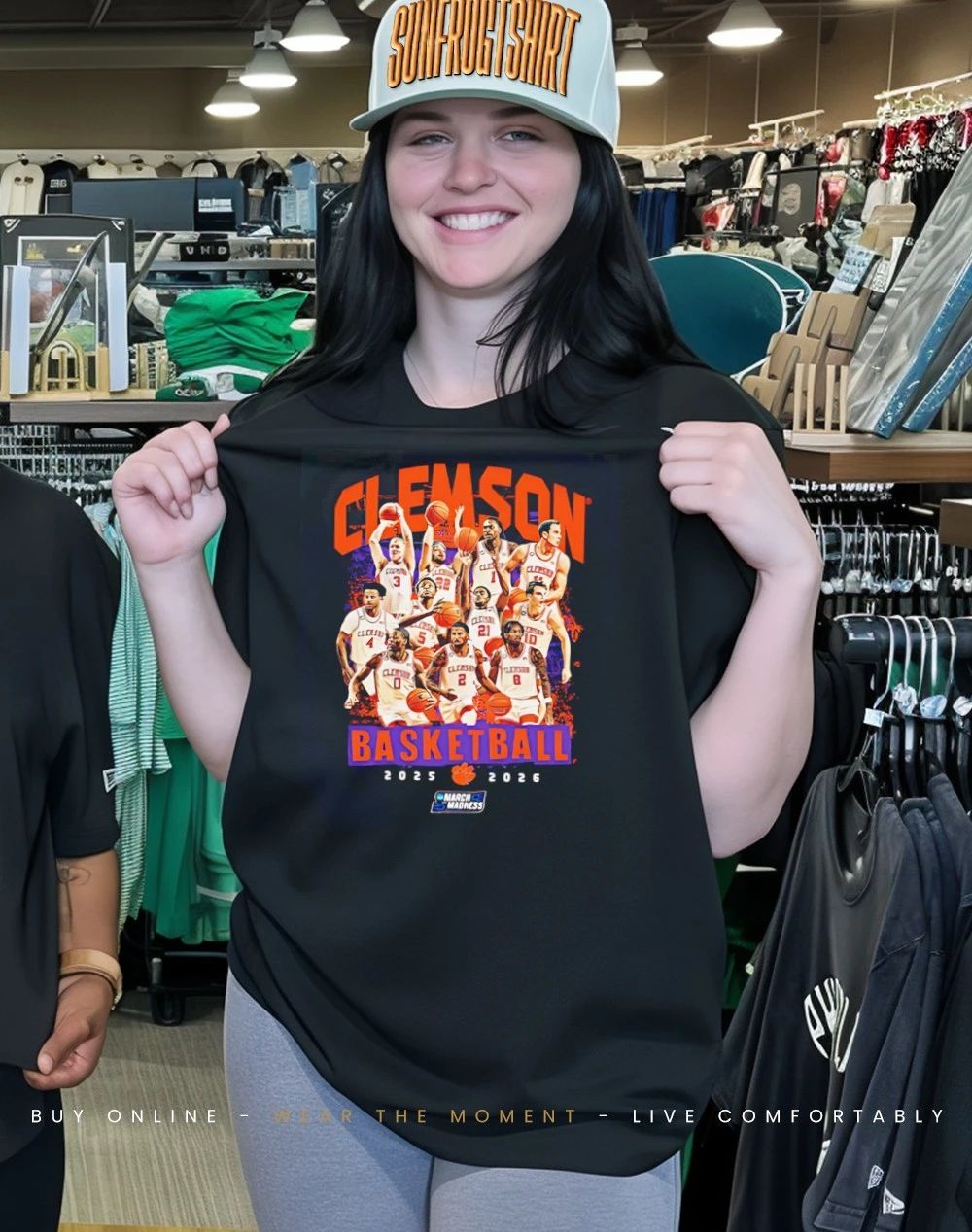 Clemson Men’s Basketball NCAA March Madness 2026 Team Collage shirt