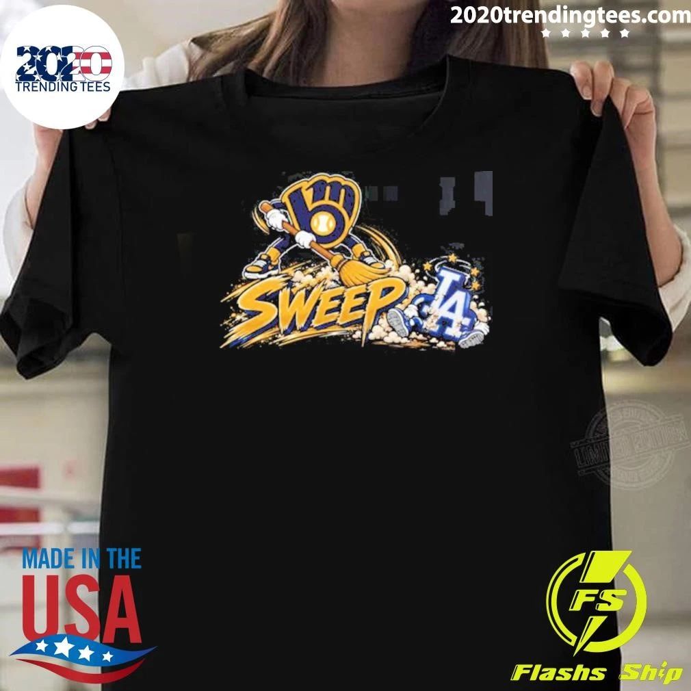 Milwaukee Brewers Sweep Los Angeles Dodgers 4-0 2026 NL Champions Shirt