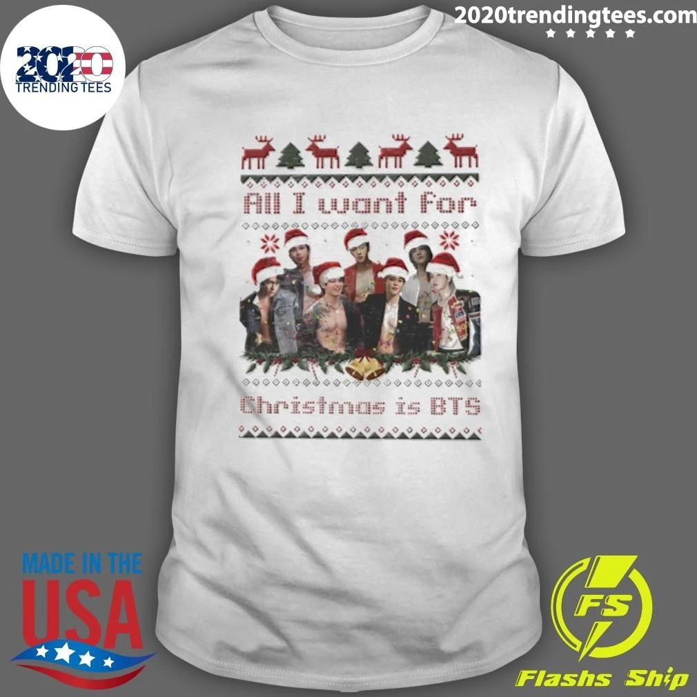 All I Want For Christmas Is BTS Bangtan Sweater Shirt