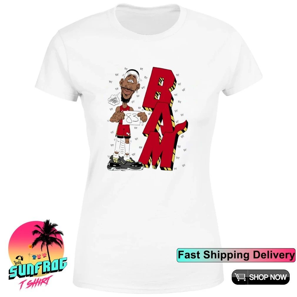 Bam Adebayo Miami Heat Bam 83 point caricature shirt