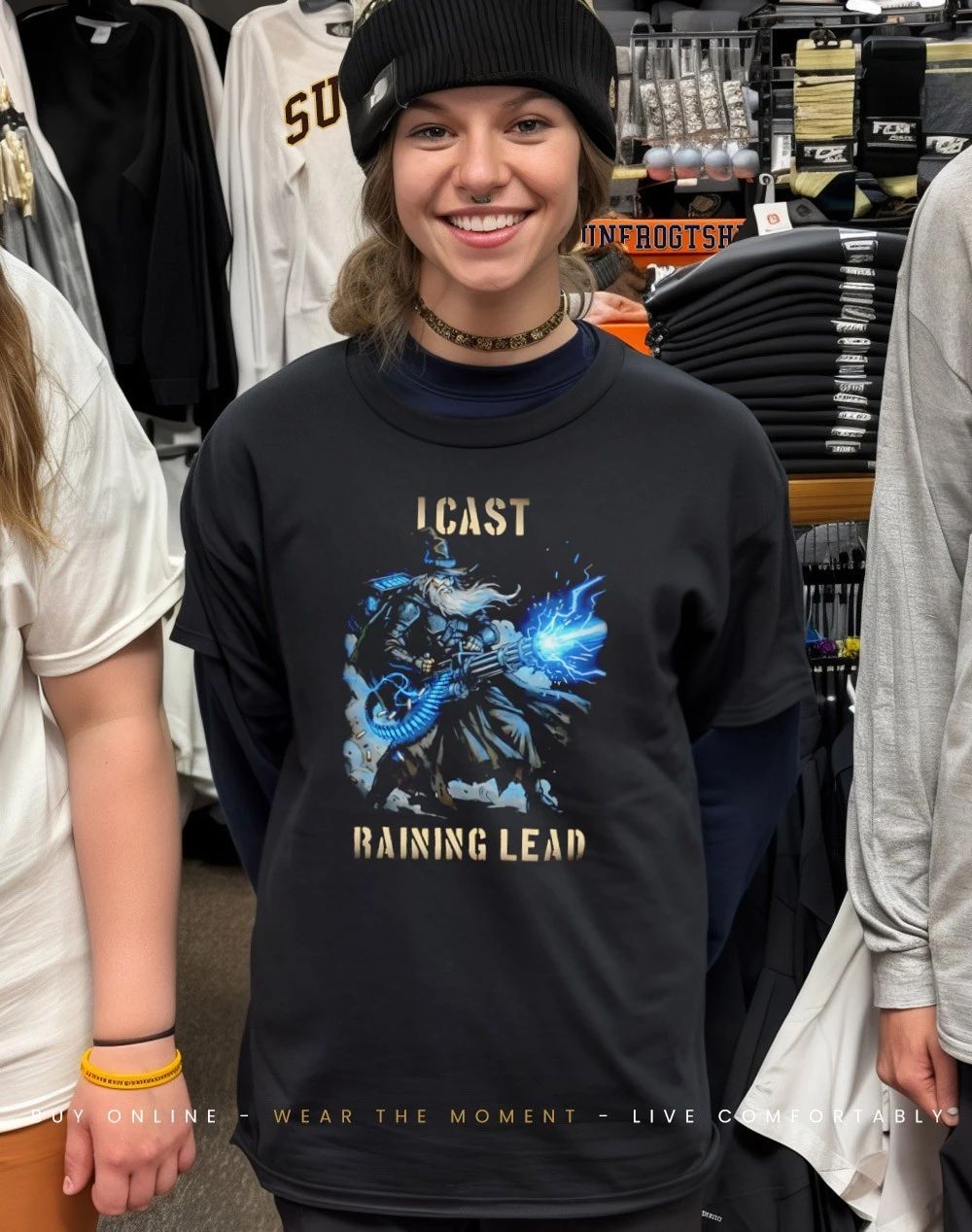 Wizard I Cast Raining Lead shirt