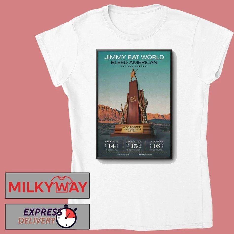 Jimmy Eat World Aug 15 2026 Cardiff UK Poster shirt