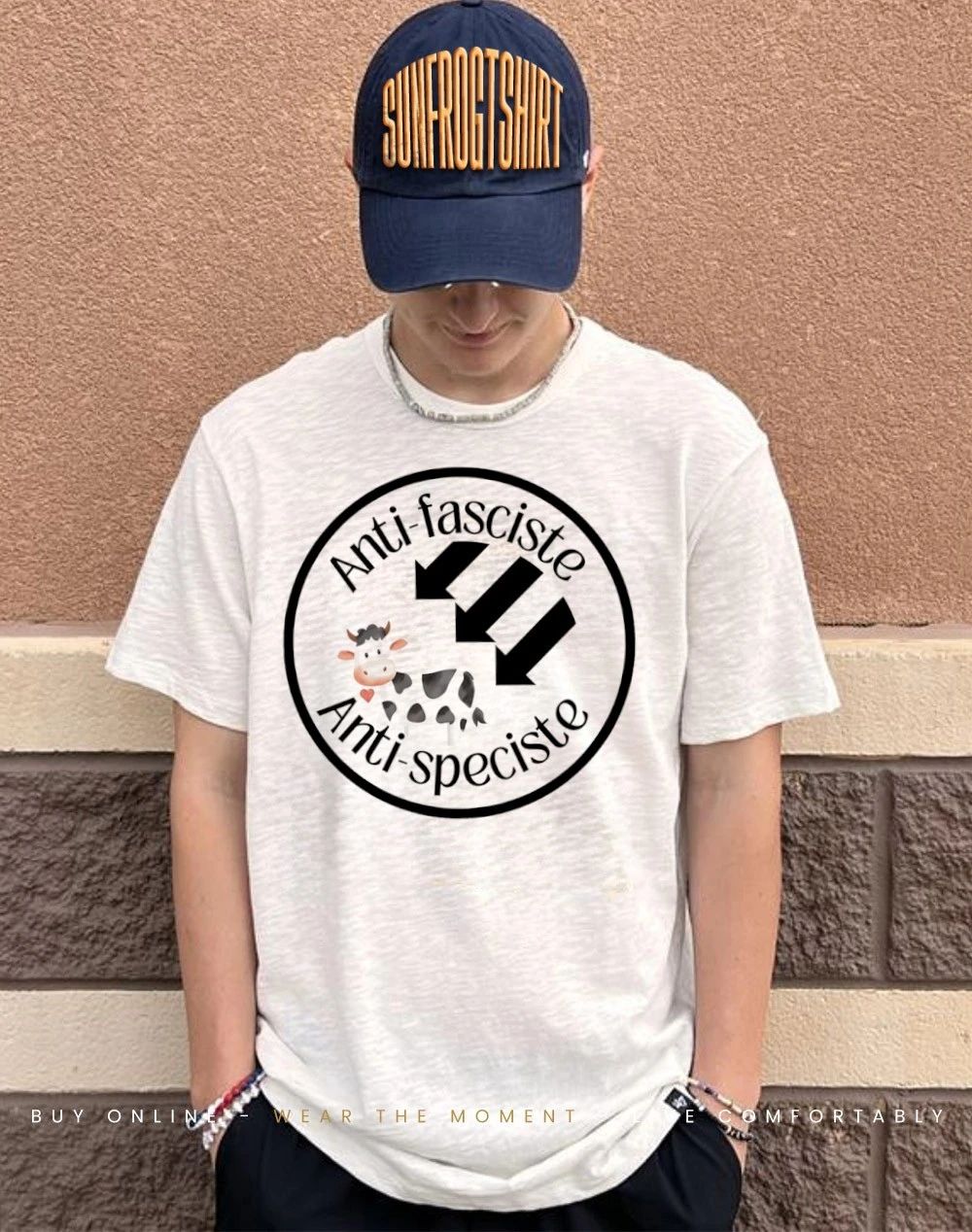 Cow anti-fasciste anti-speciste shirt