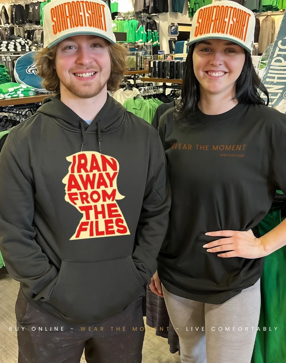 Iran away from the files Trump shirt