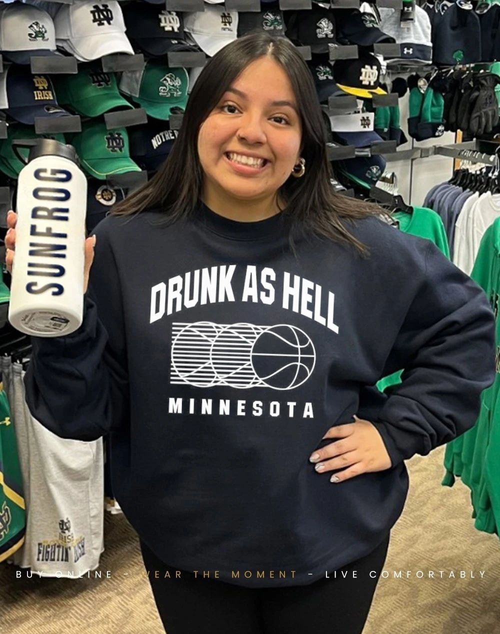 Minnesota Timberwolves drunk as hell Front and Back shirt