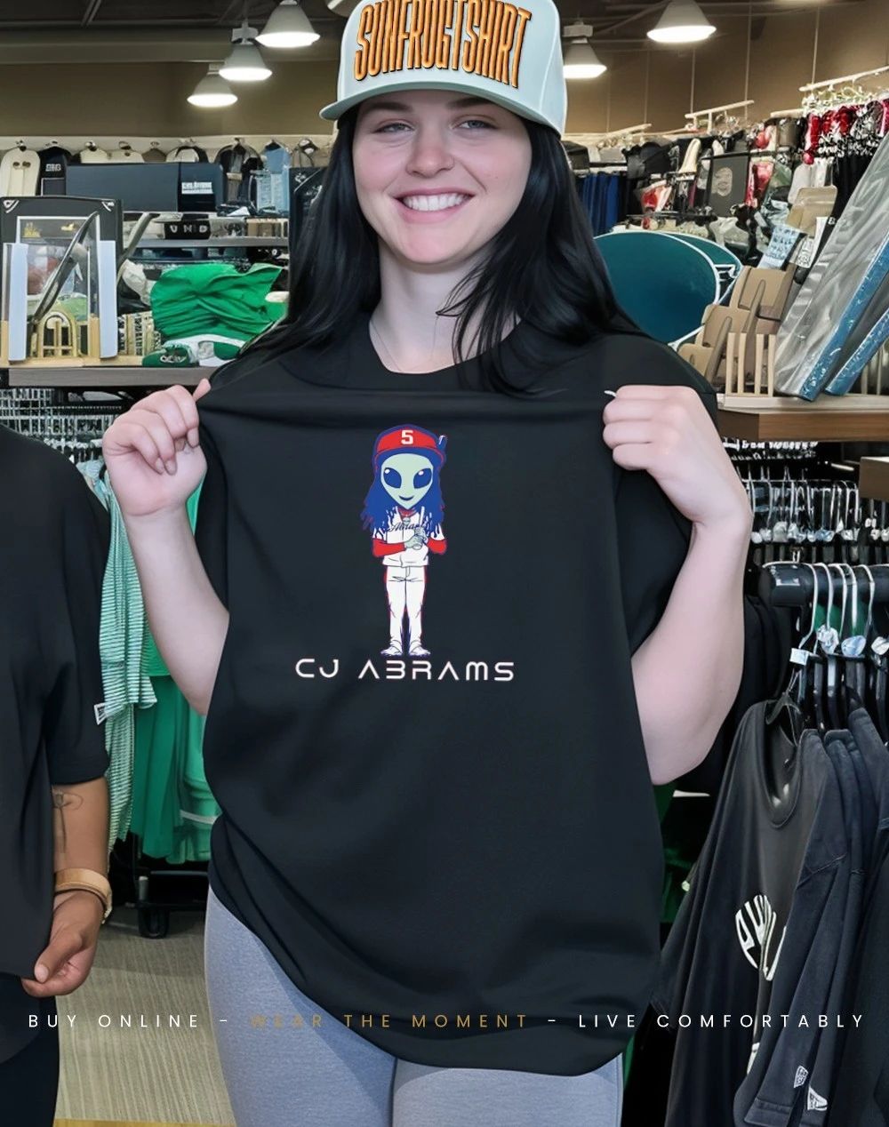 CJ Abrams Washington Nationals The Alien cartoon shirt