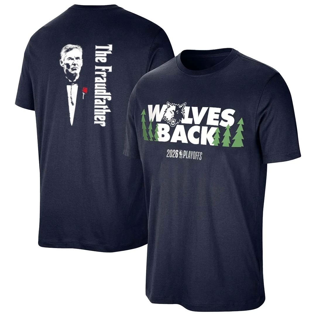 Minnesota Timberwolves Chris Finch The Fraudfather Front and Back shirt