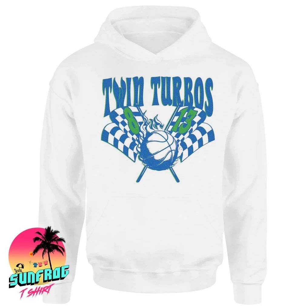 Minnesota Timberwolves guard duo Twin Turbos Racing Front and Back shirt