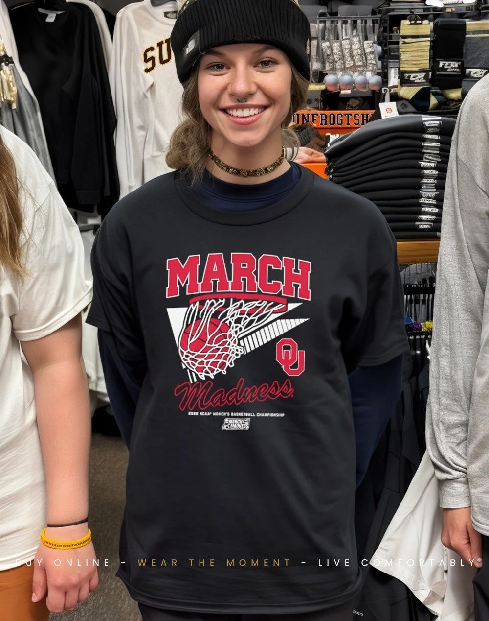 Oklahoma Sooners WBB 2026 March Madness Retro Swish shirt