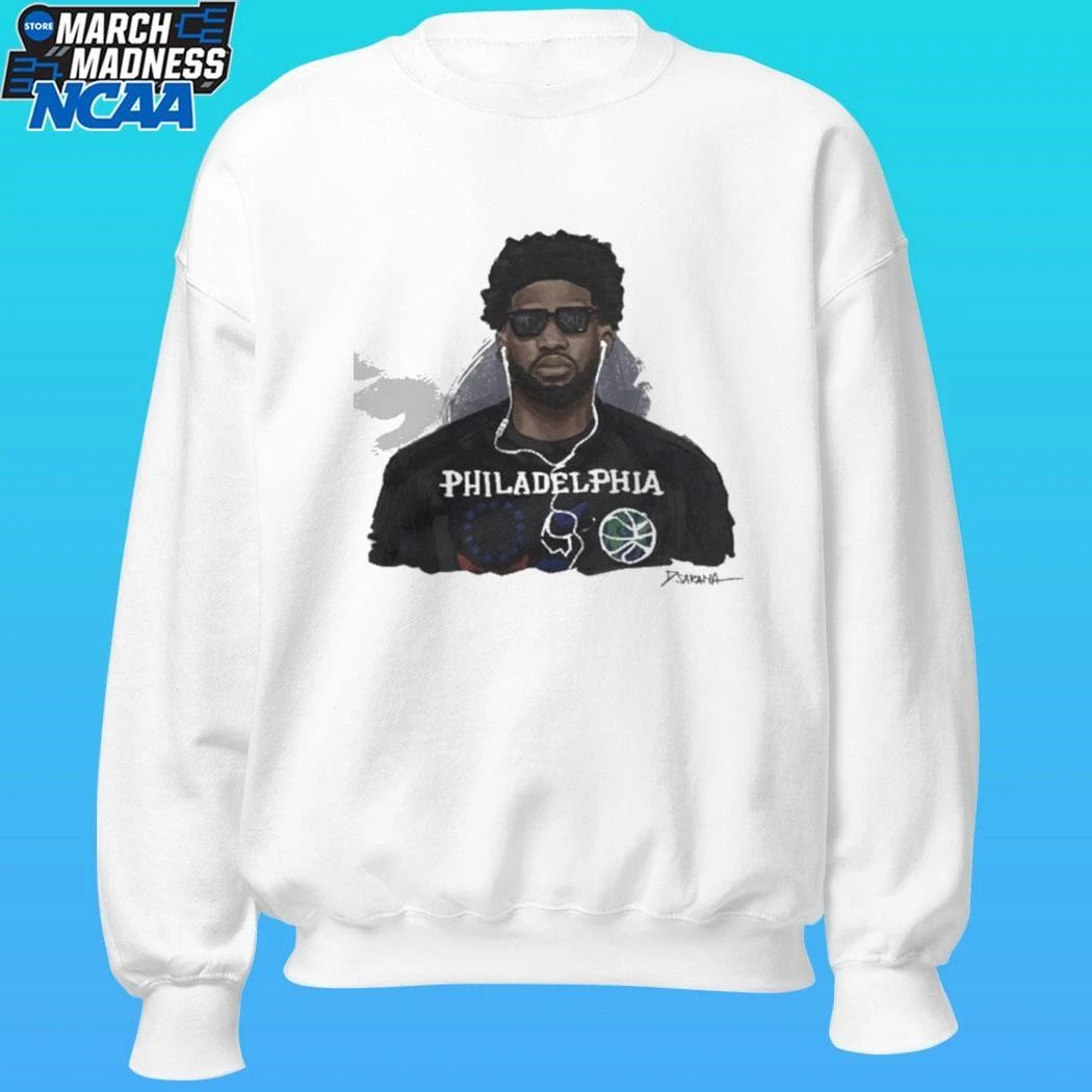 Philadelphia Basketball Sixers Joel Embiid Artwork By D. Sarana Shirt