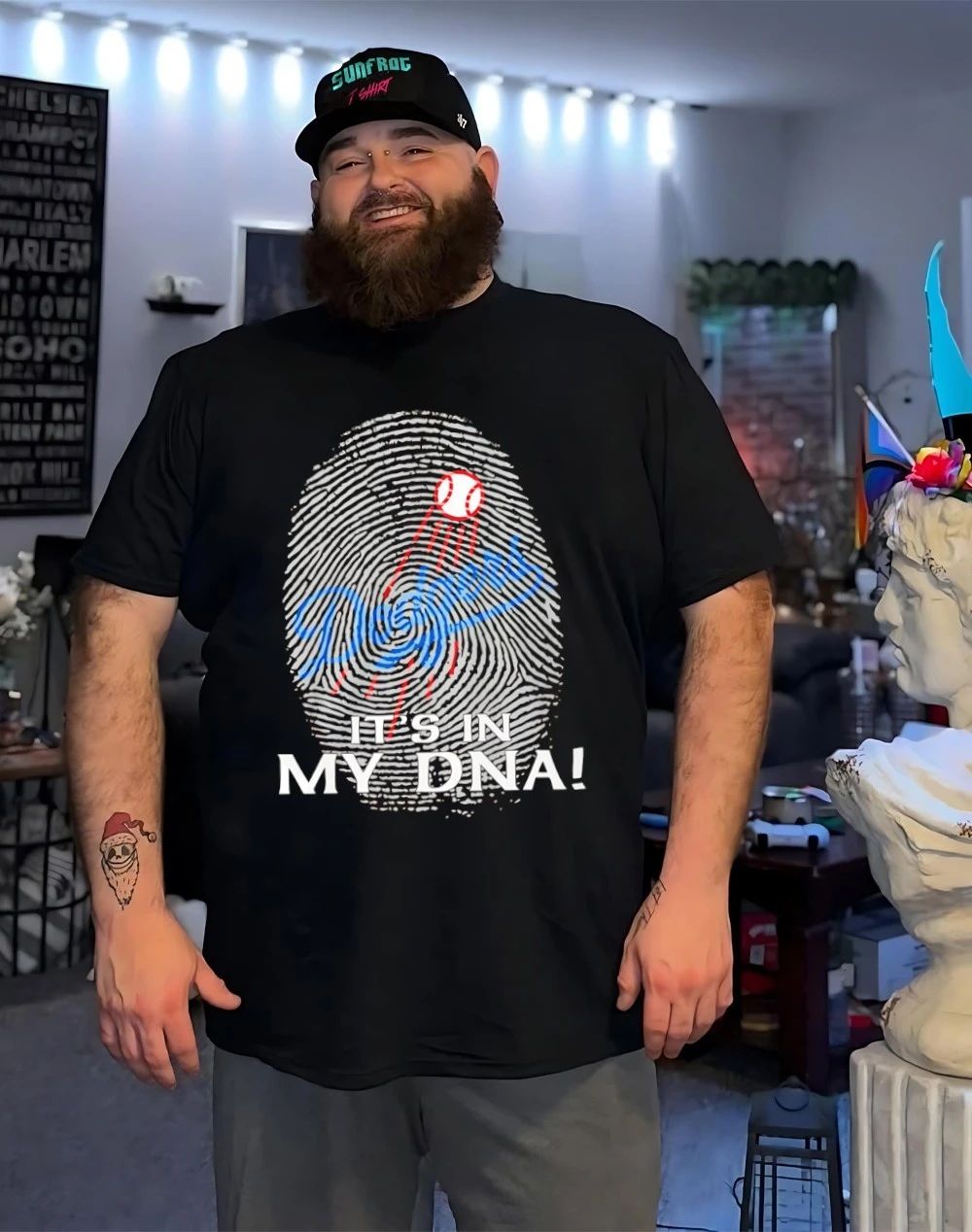 Los Angeles Dodgers it’s in my DNA fingerprint shirt