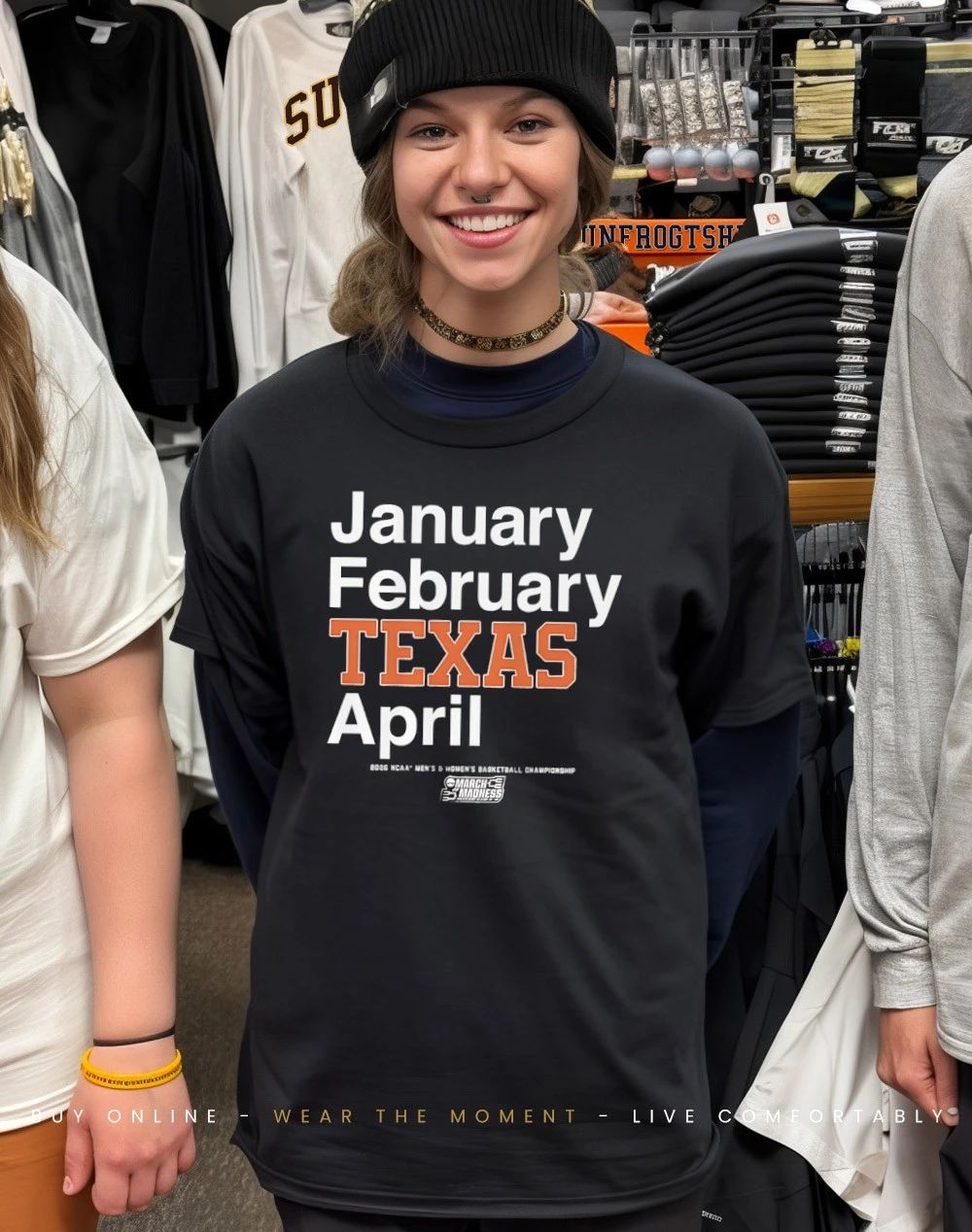 Texas Longhorns MBB & WBB 2026 March Madness Month January February Texas April shirt