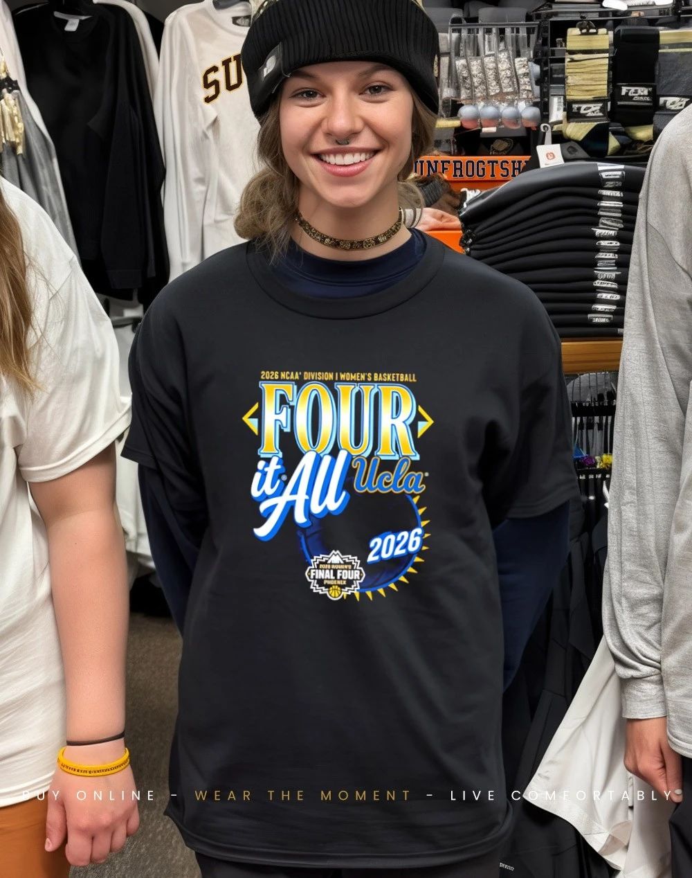 UCLA Bruins 2026 NCAA Women’s Basketball Tournament March Madness Final Four Zone Move shirt