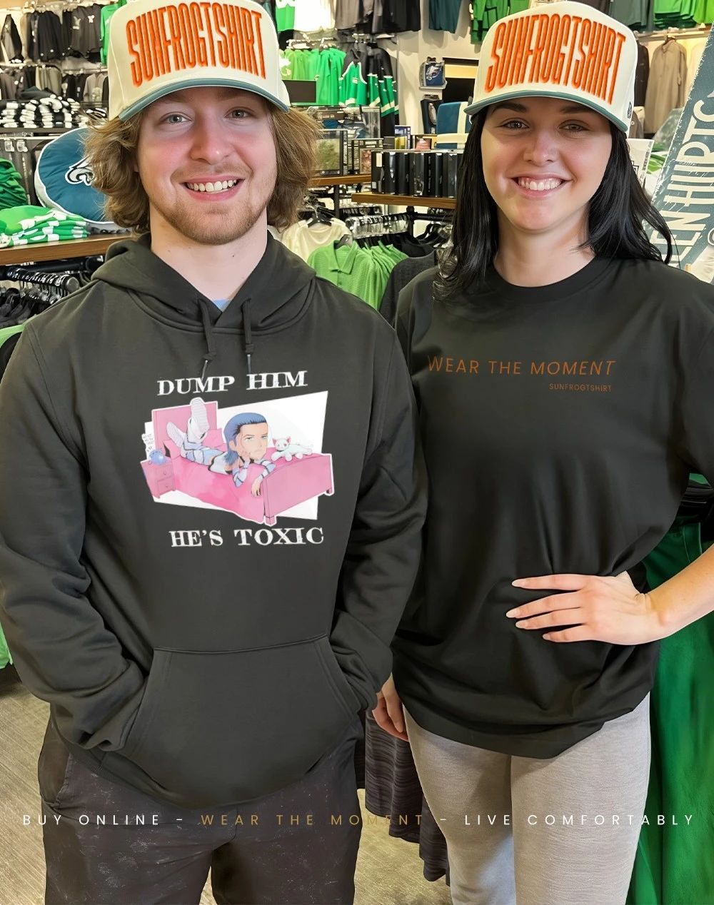 Kit Wilson Dump Him he’s toxic cartoon shirt