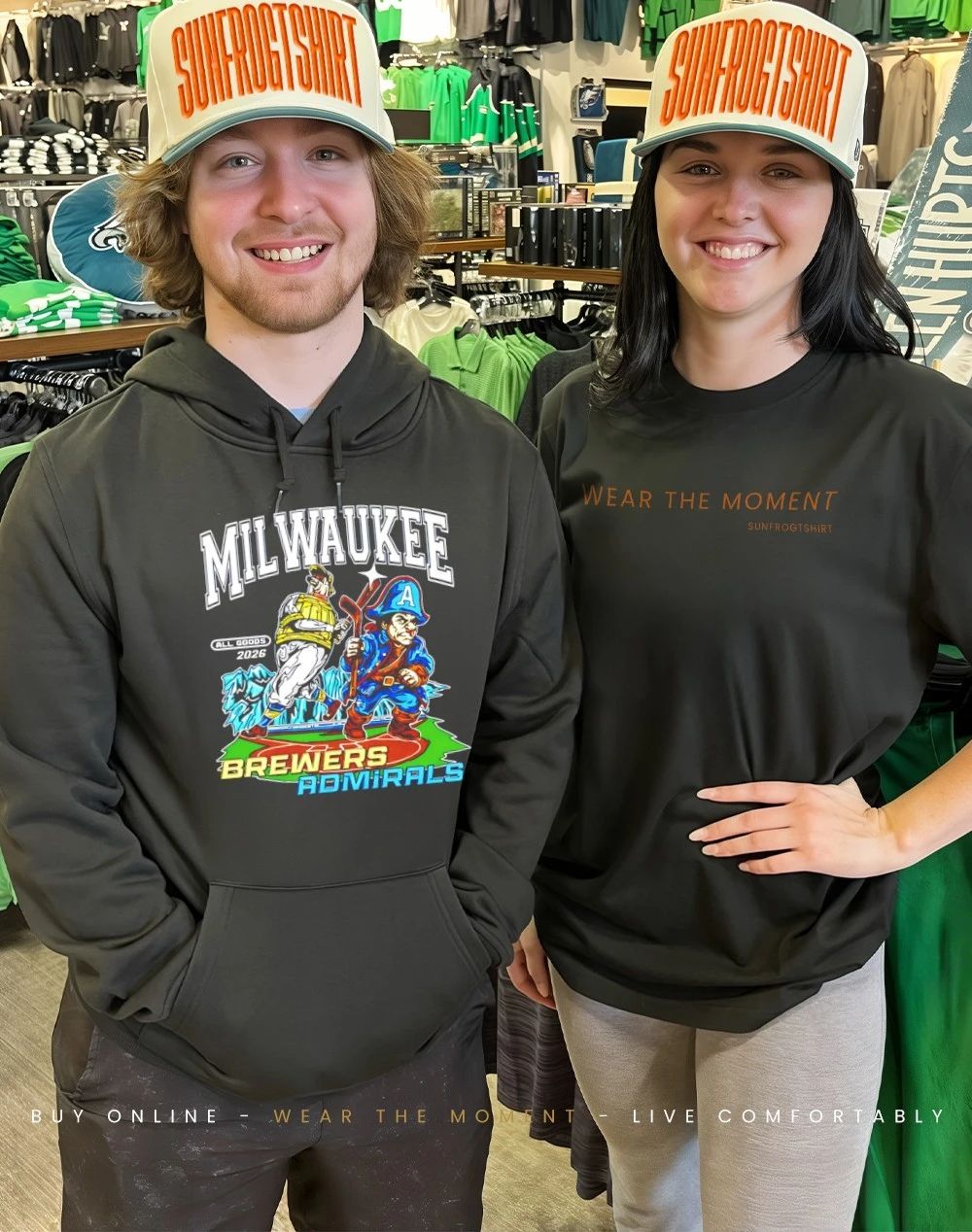Milwaukee Brewers Milwaukee Admirals 2026 graphic shirt