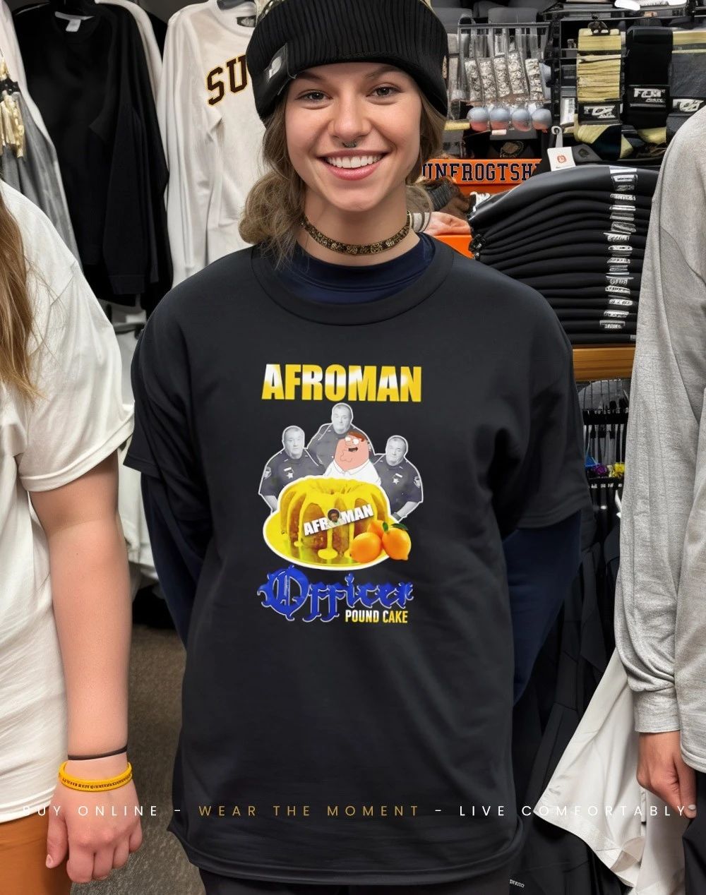 Lemon Pound Cake Afroman Police shirt