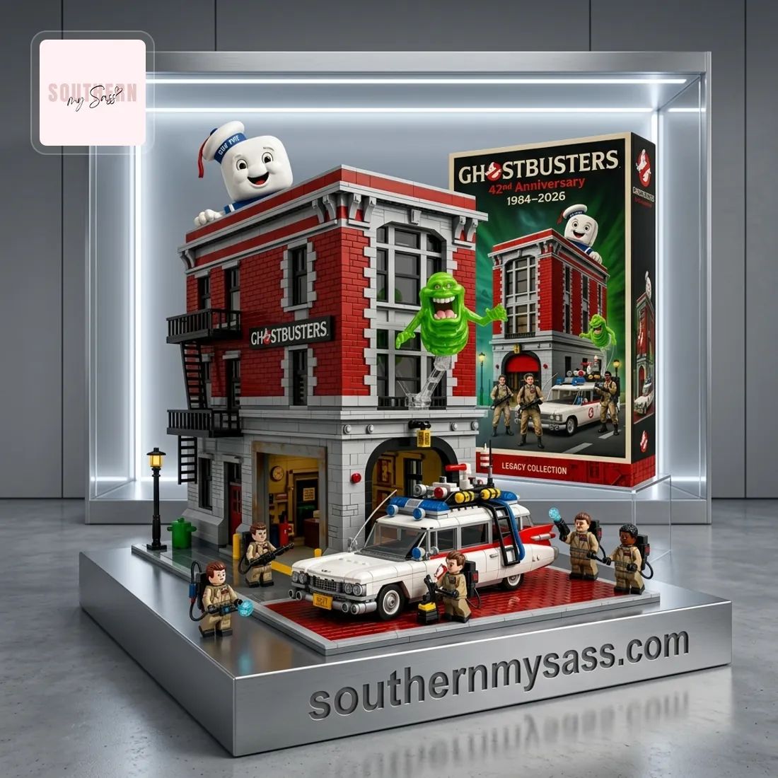 Ghostbusters Firehouse Headquarters 42nd Anniversary 1984-2026 Legacy Collection Building Block Set