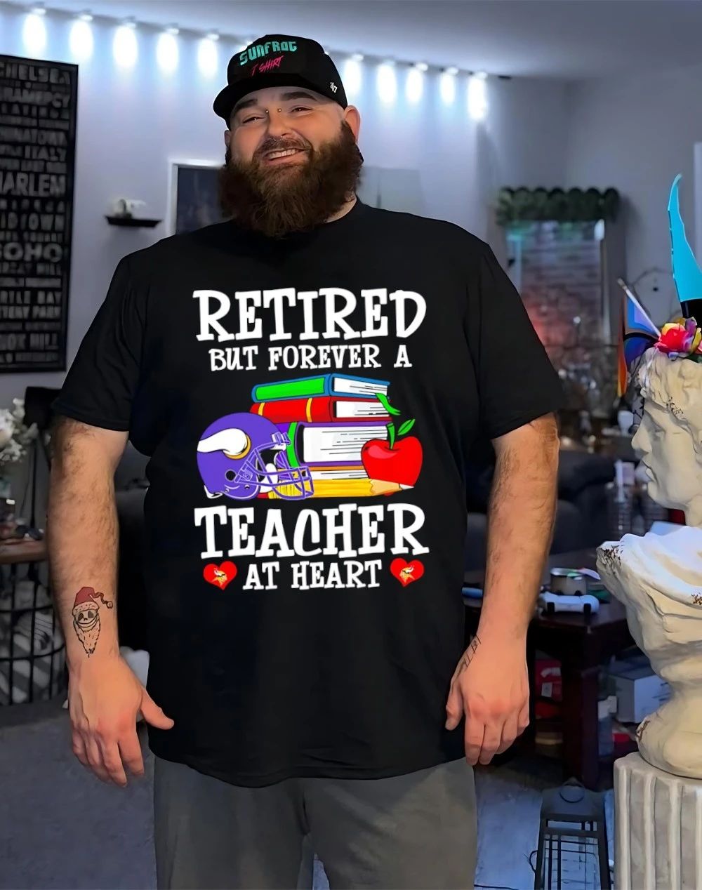 Minnesota Vikings Retired But Forever a Teacher At Heart shirt
