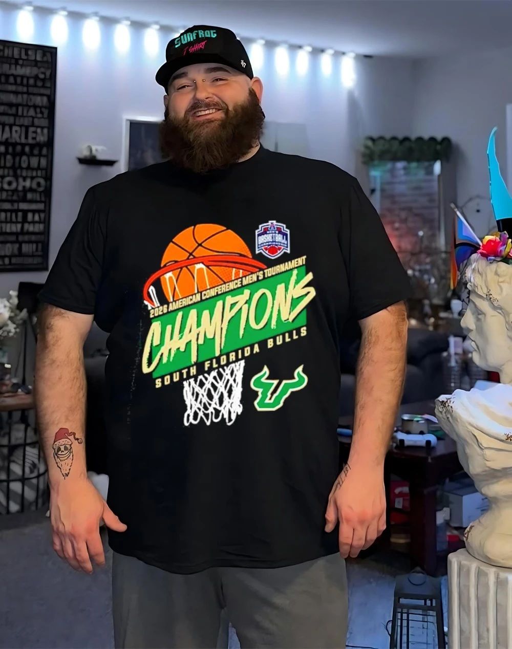 South Florida Men’s Basketball 2026 American Conference Tournament Champions shirt