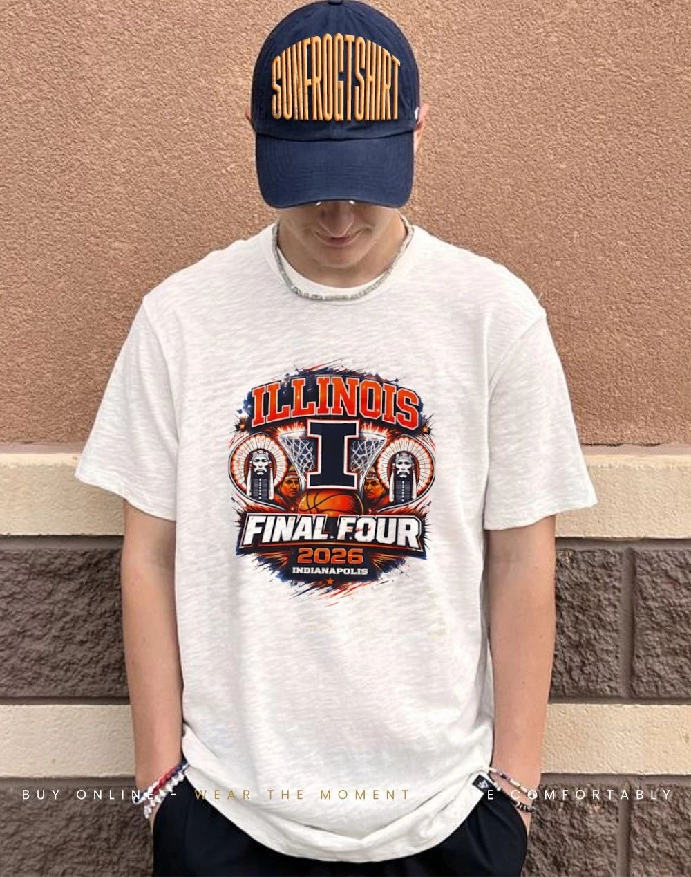 Illinois Final Four 2026 NCAA March Madness logo shirt