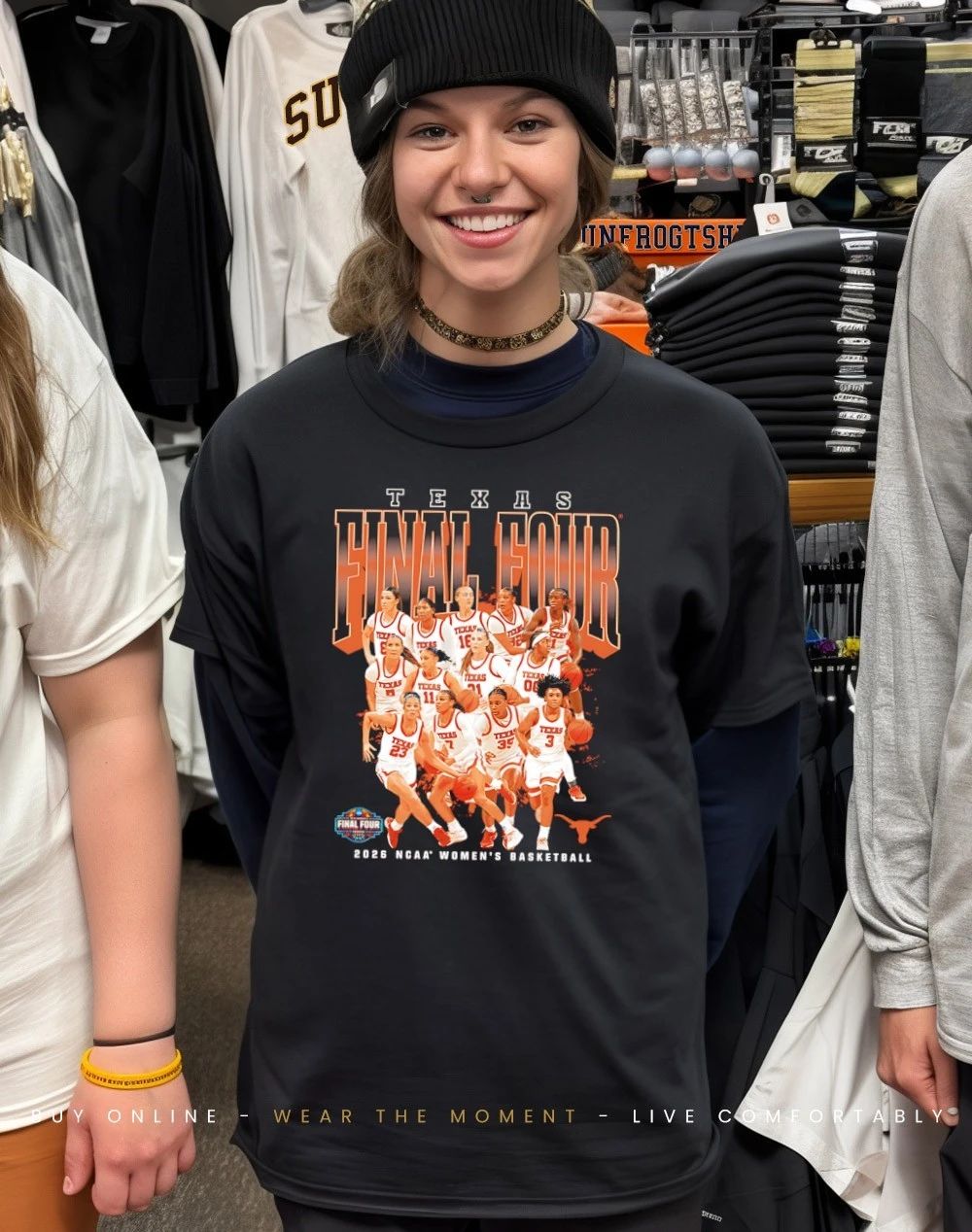 Texas Women’s Basketball Final Four NCAA March Madness 2026 player collage shirt