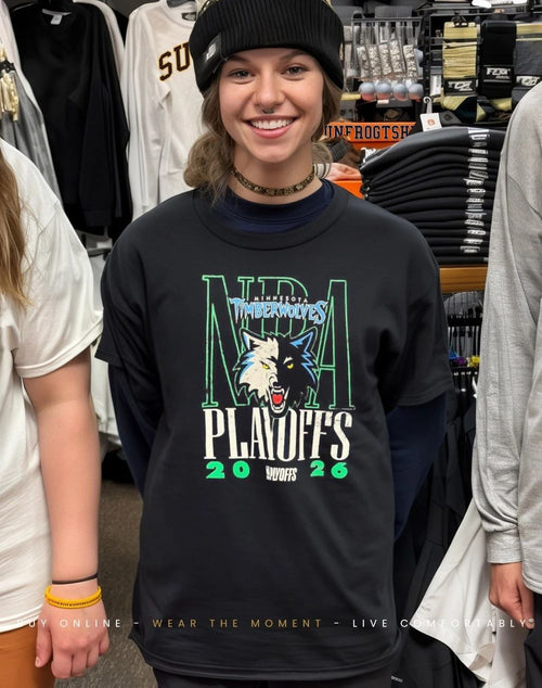 2026 NBA Playoffs Minnesota Timberwolves Wolves front and back shirt