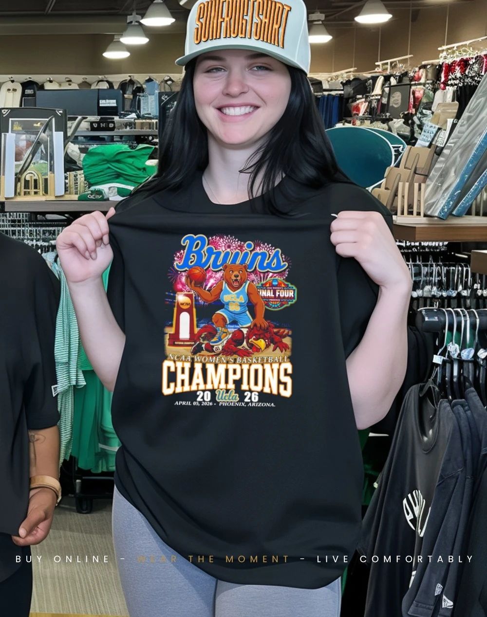 UCLA Bruins 2026 Women’s Basketball National Champions mascot shirt