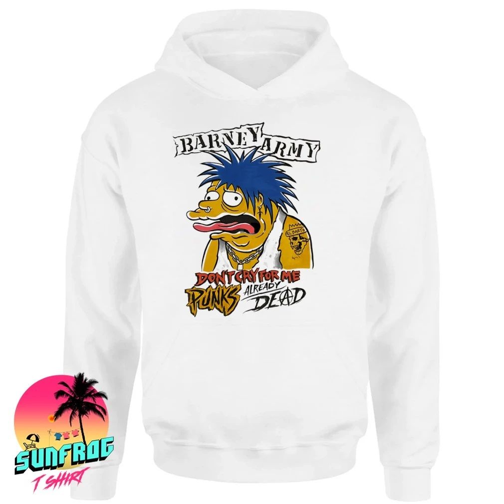 Simpsons exploited barney army don’t cry for me punks already dead shirt