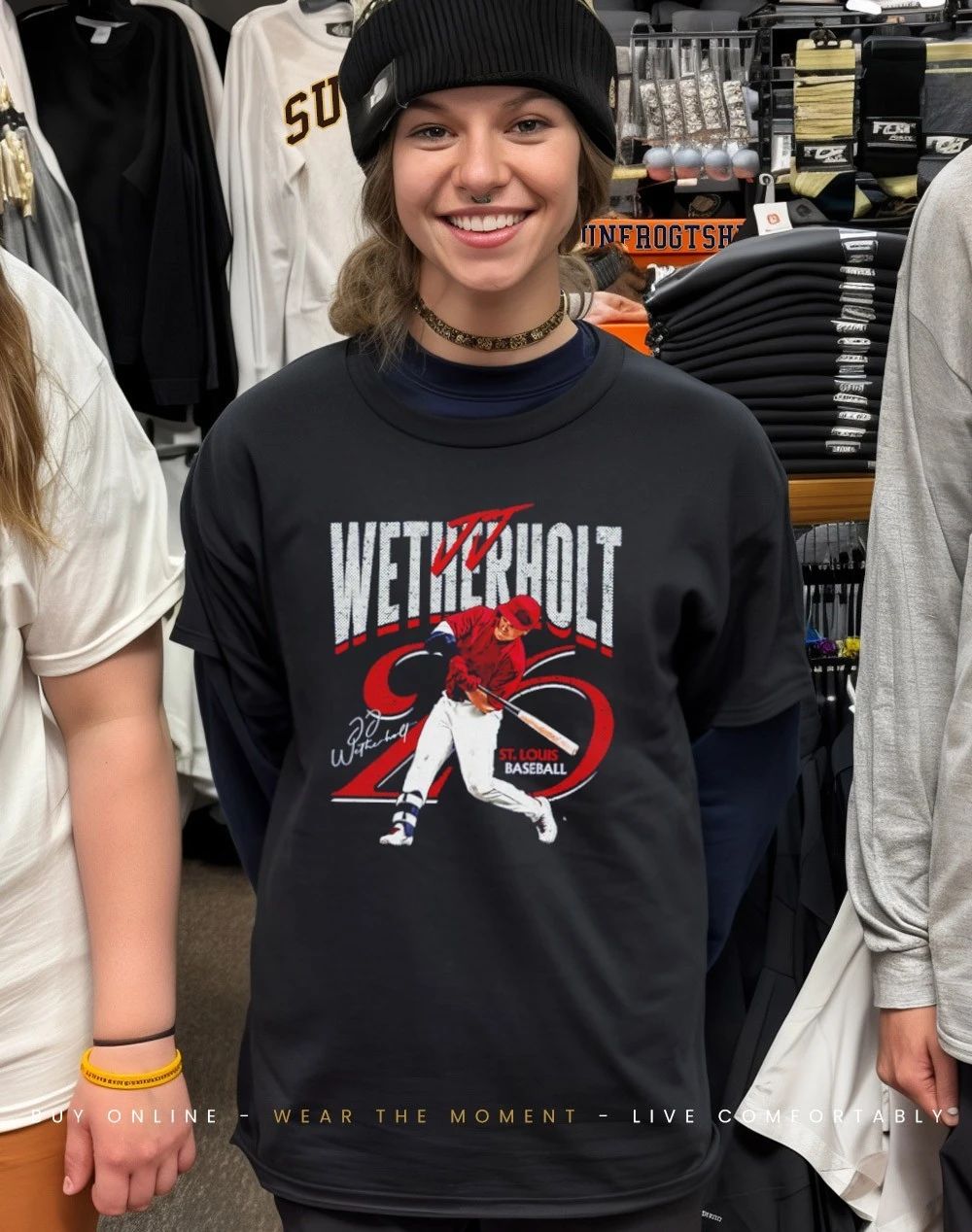 Jj Wetherholt St Louis Cardinals Player Name signature shirt