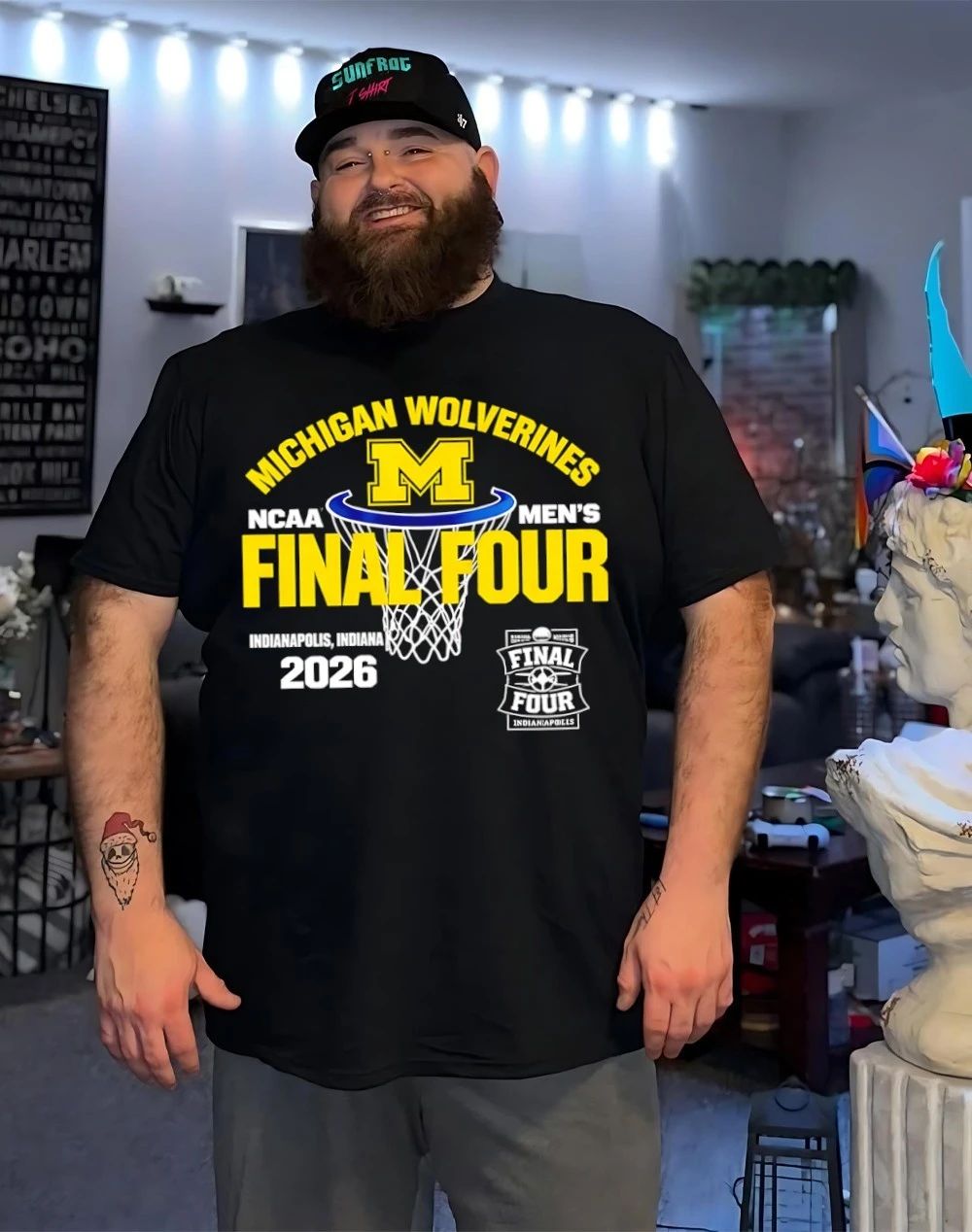 Michigan Wolverines Final Four NCAA Men’s March Madness Basketball Indianapolis Indiana 2026 Logo shirt