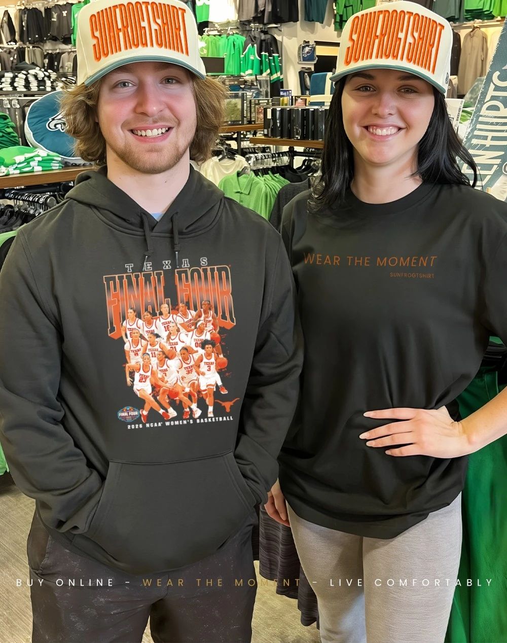 Texas Women’s Basketball Final Four NCAA March Madness 2026 player collage shirt