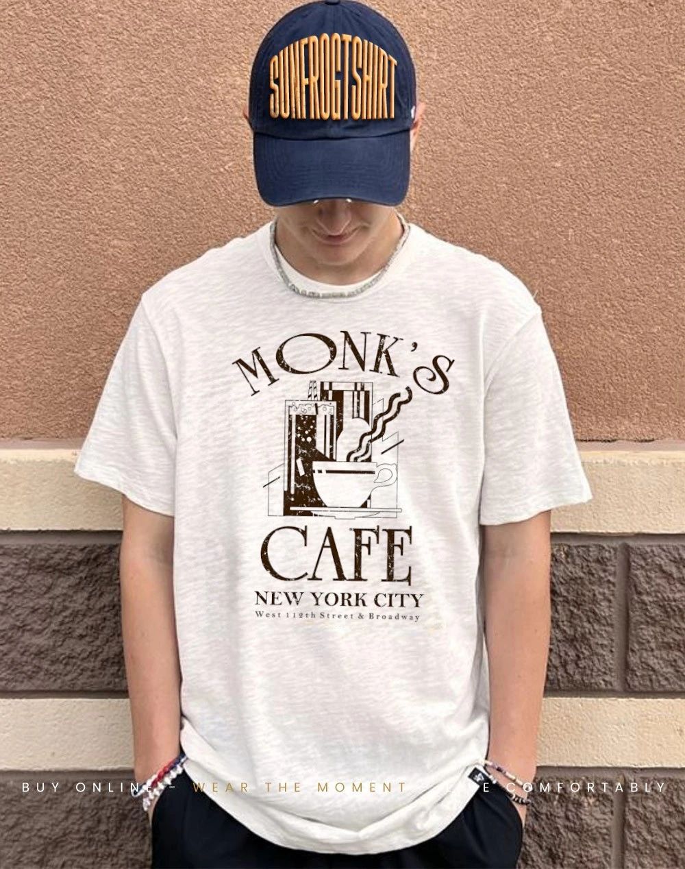 Monks Cafe Diner New York West 112th Street and Broadway shirt