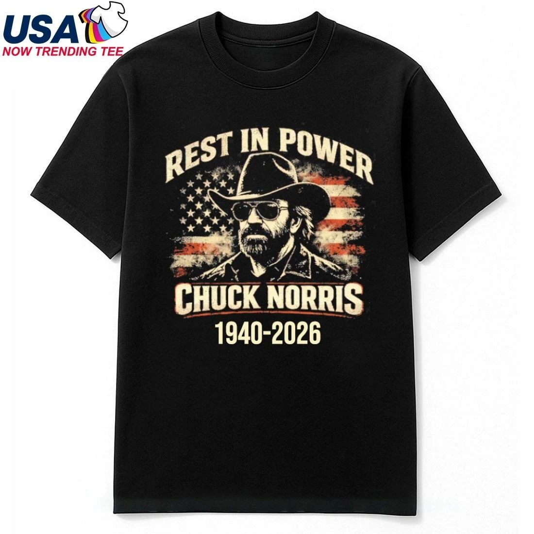Rest In Peace Chuck Norris Tribute RIP Legend 1940-2026 Shirt