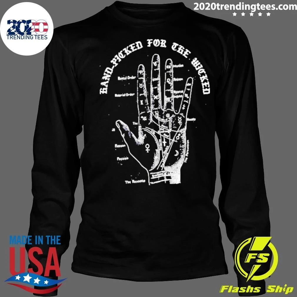 Hand-picked For The Wicked Palmistry Hand Shirt