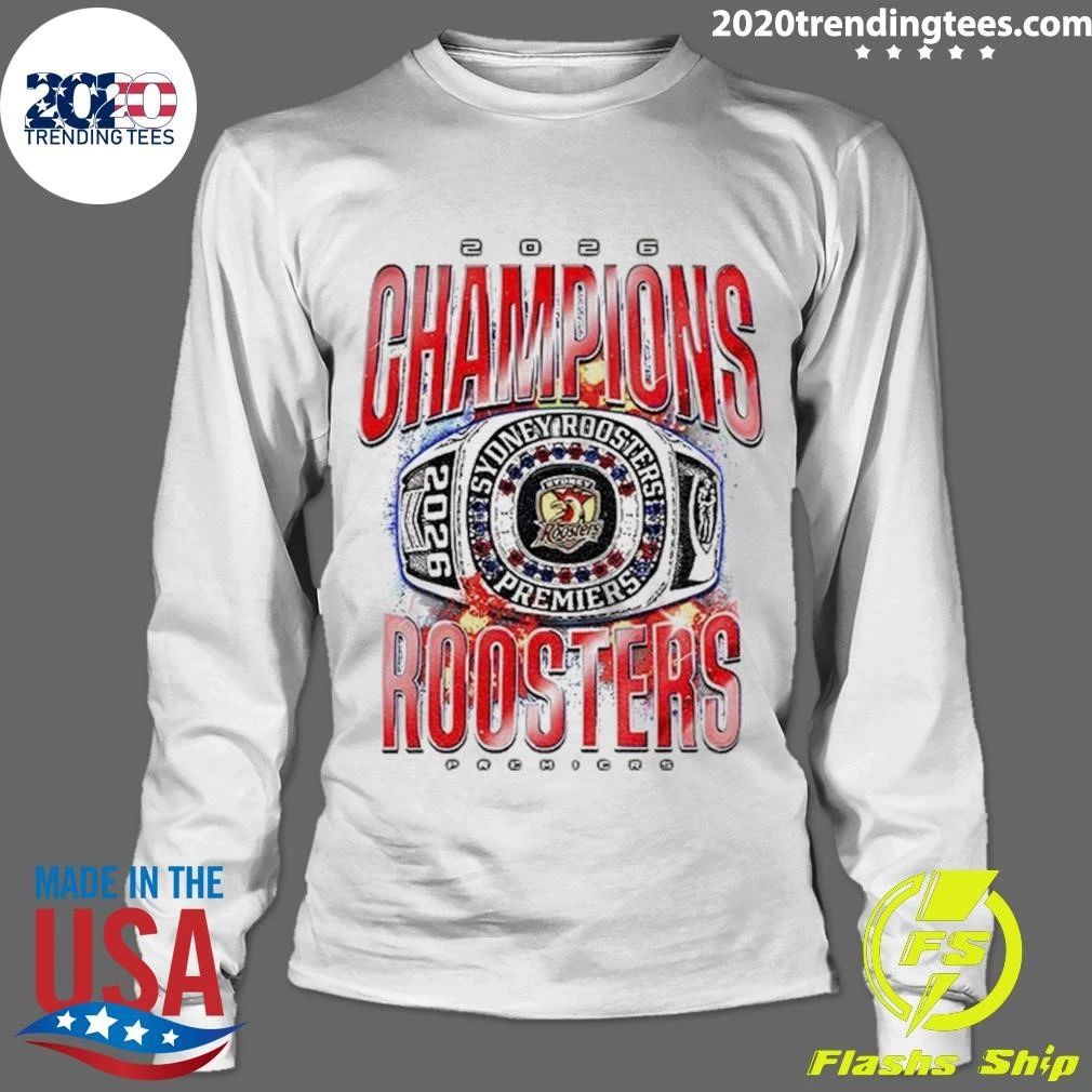 Sydney Rooster 2026 Champions Ring Graphic Shirt