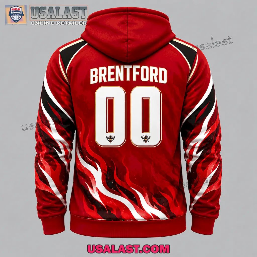 Brentford FC Personalized Tracksuit Hoodie And Jogger Pant Set