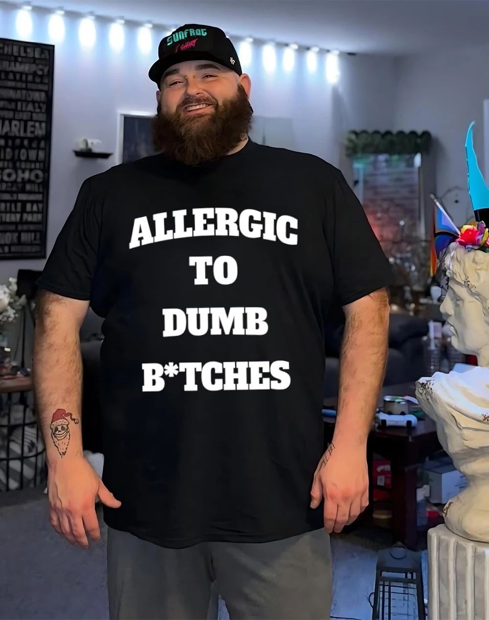 Allergic to dumb bitches shirt