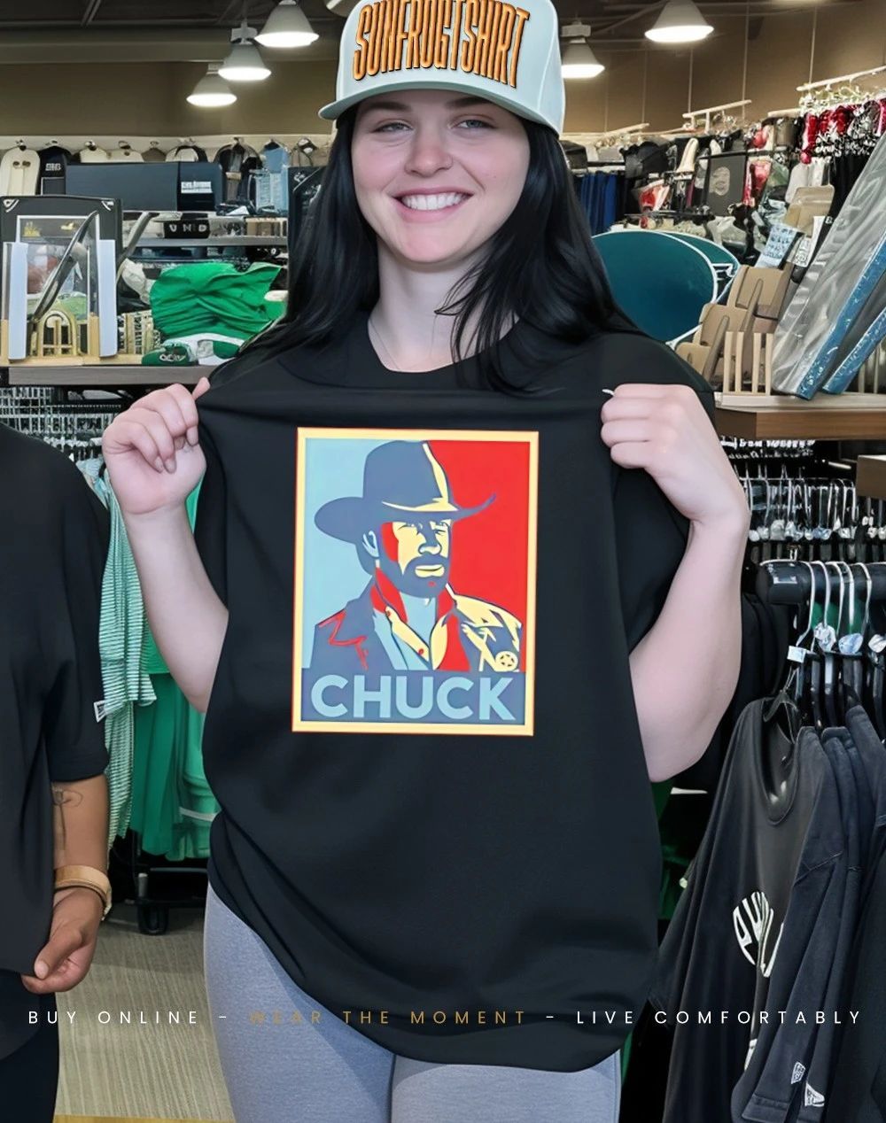 Chuck Norris Memorial Apparel paint shirt