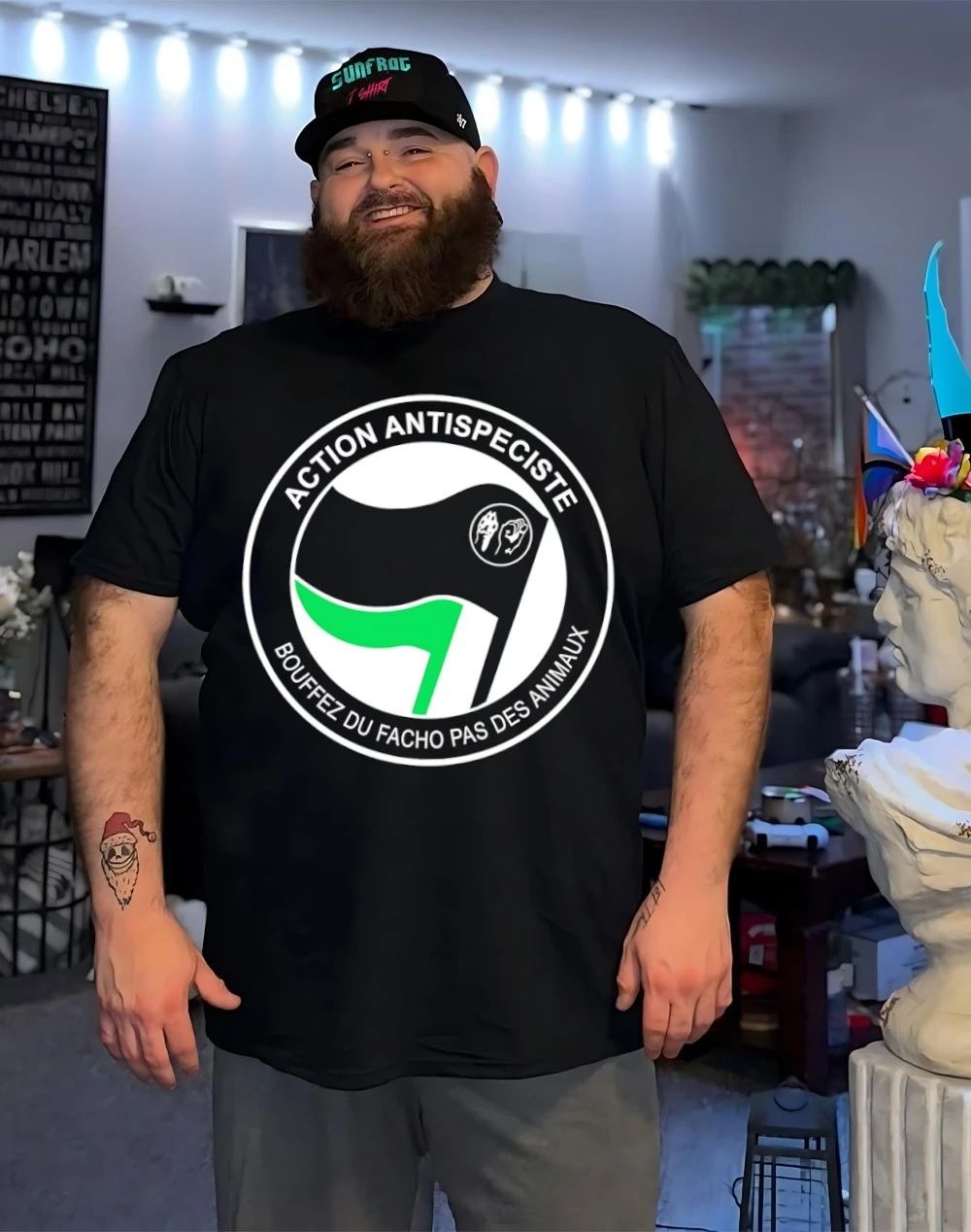 Action antispeciste bouffez du facho pas des animaux shirt