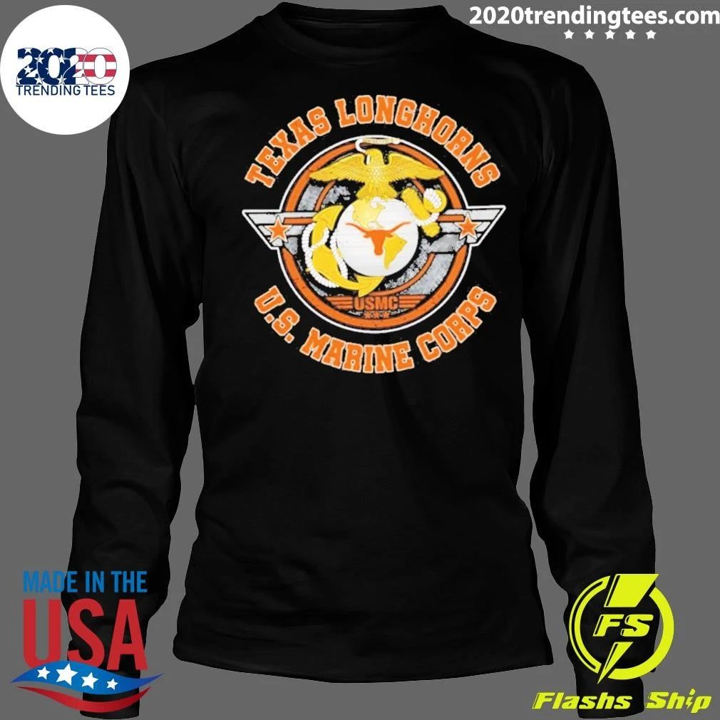 Longhorns Us Marine Corps Usmc Shirt