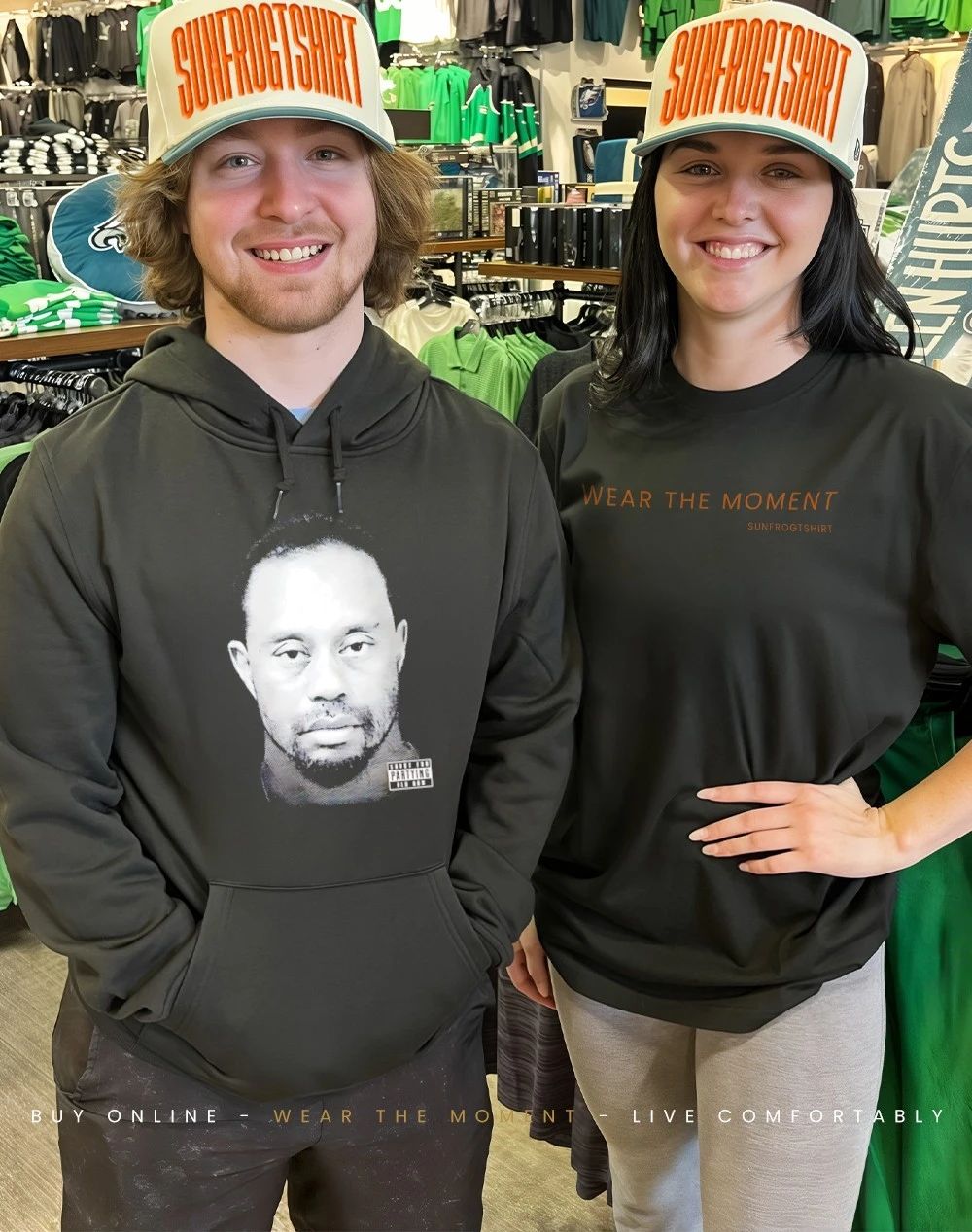 Tiger Woods Party Boy TW mugshot shirt