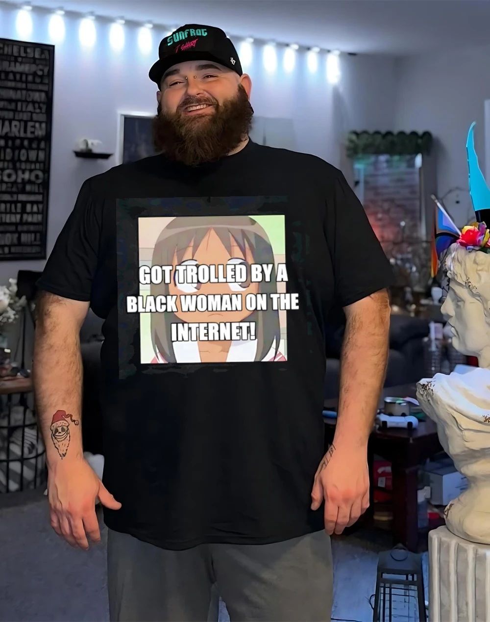 Got trolled by a black woman on the internet shirt