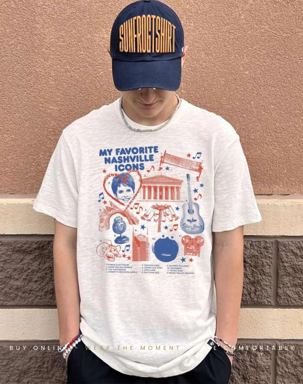 My favorite Nashville icons list Robert Snowbird Demetria shirt
