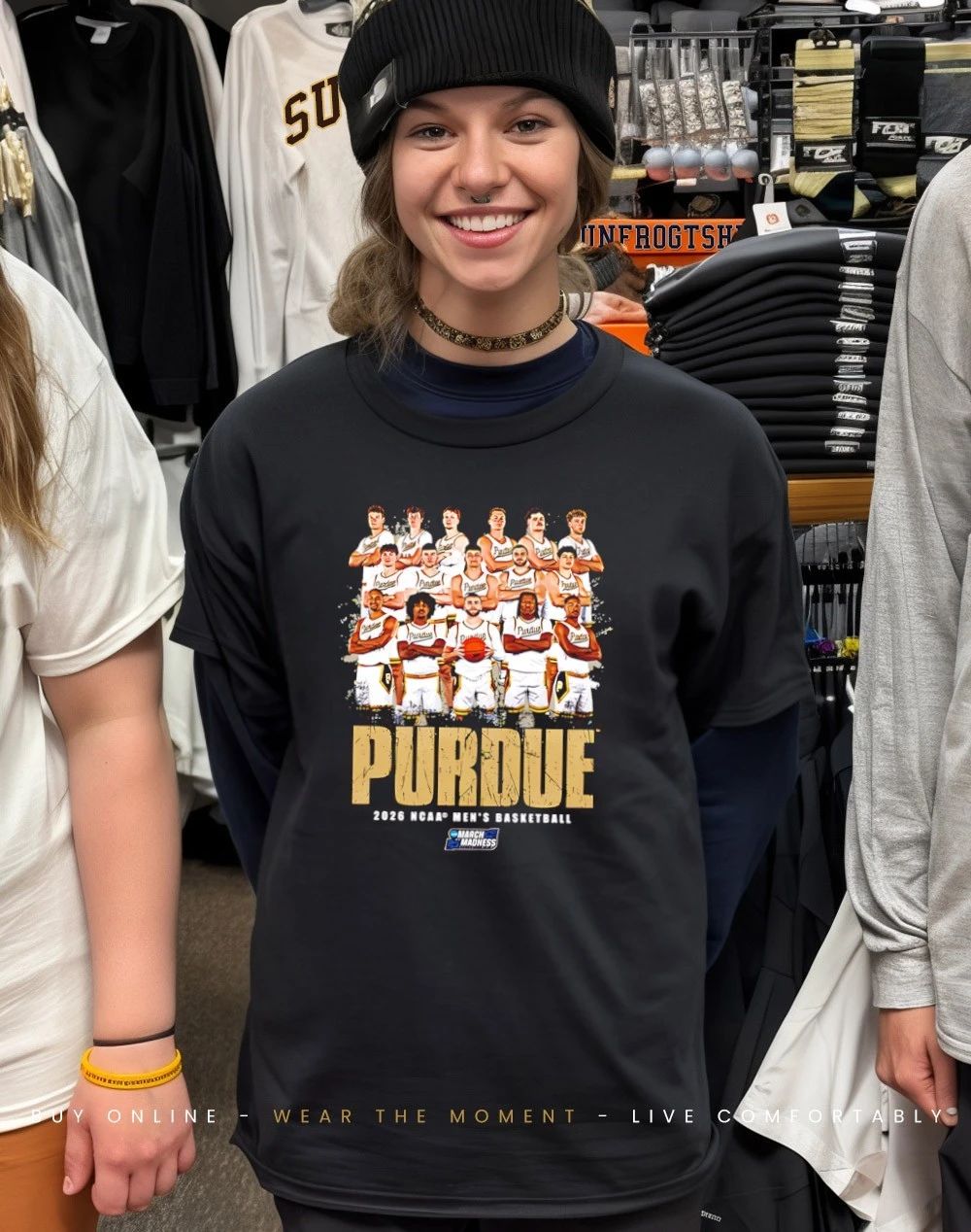 Purdue Men’s Basketball NCAA March Madness 2026 Team Collage shirt