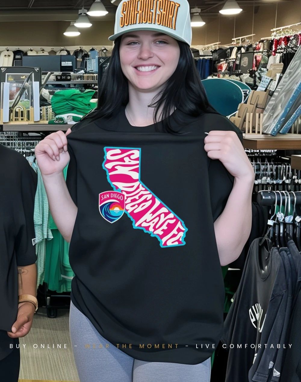 San Diego Wave FC Groovy State graphic shirt