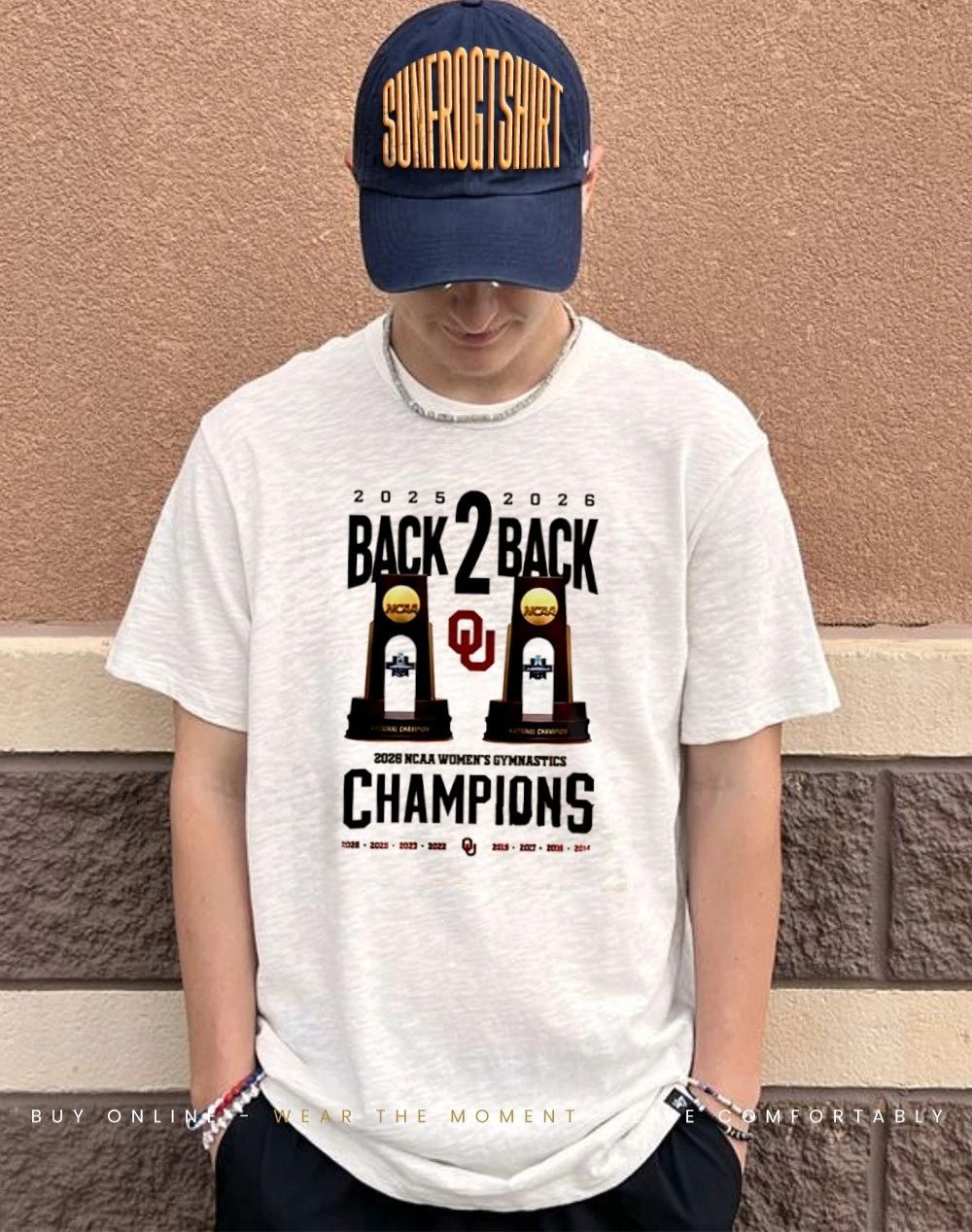 Oklahoma Sooners 2026 NCAA Women’s Gymnastics National Champions Back to back shirt