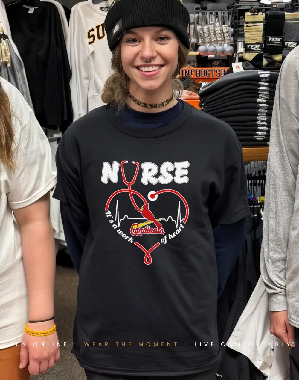 St. Louis Cardinals Nurse it’s a work of heart shirt