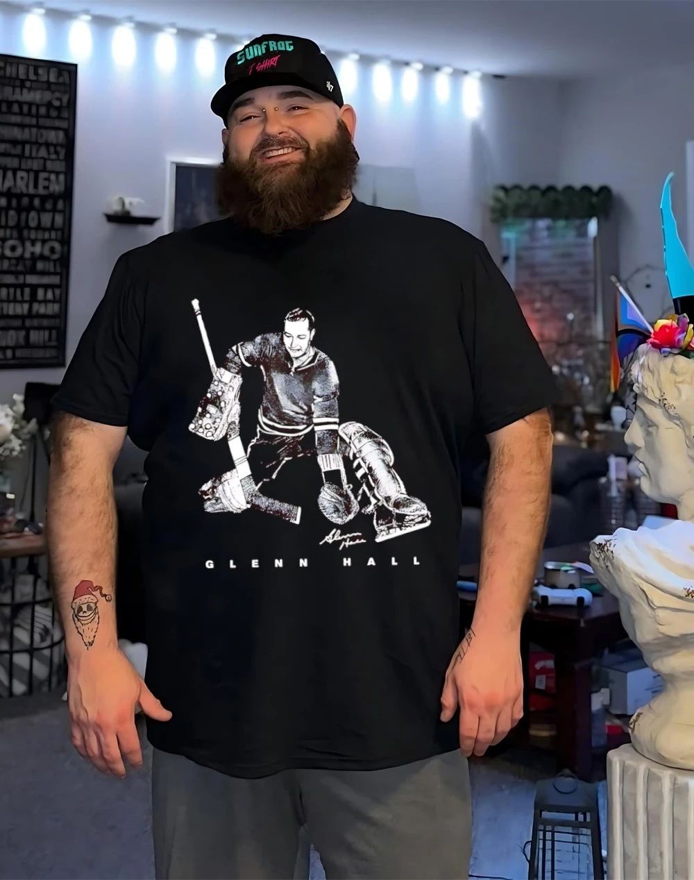 Glenn Hall Chicago hockey Bitmap shirt